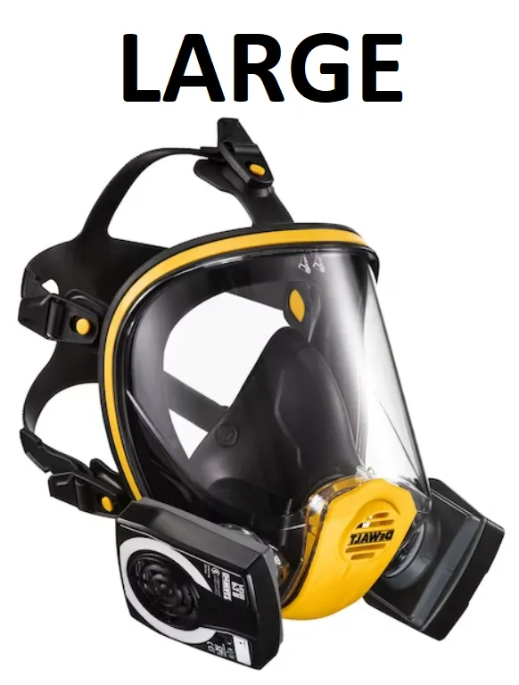 Dewalt Reusable Full Face Mask Respirator with P3 Filters Large - [FDC-DXIR1FFMLP3]