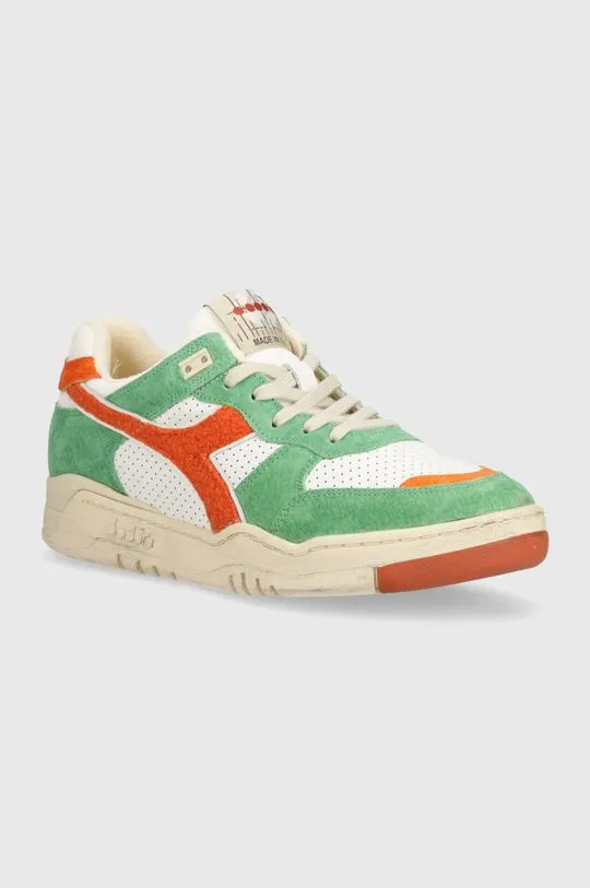 Diadora leather sneakers B.560 Used RR Italia green color 201.180481.30095