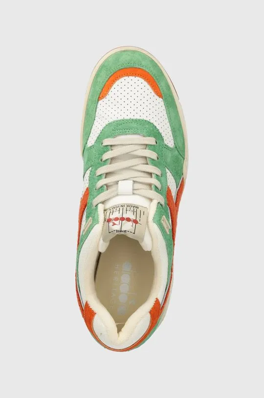 Diadora leather sneakers B.560 Used RR Italia green color 201.180481.30095