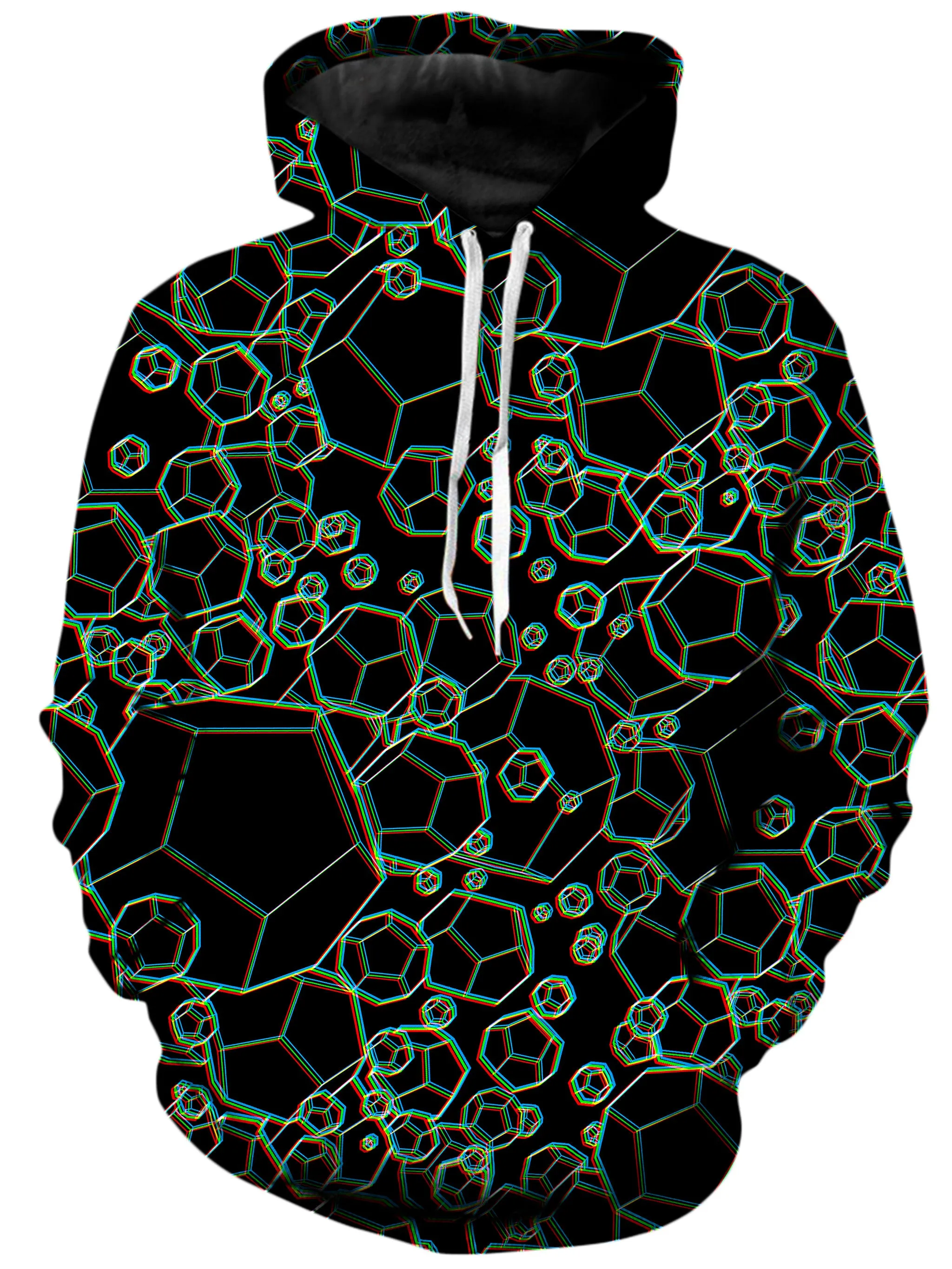 Dodecahedron Madness Glitch Hoodie and Joggers Combo