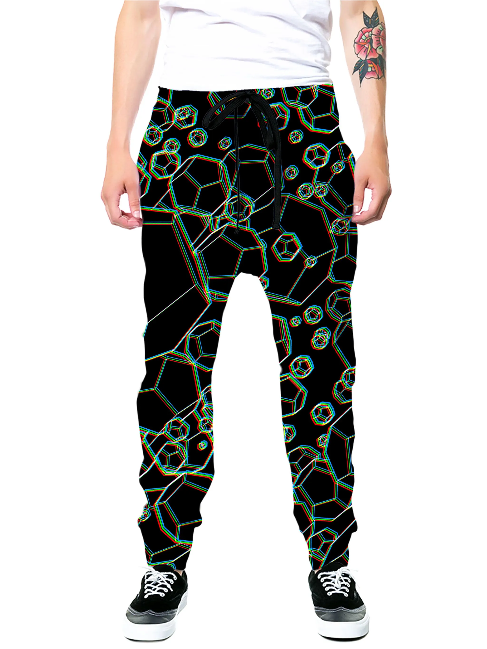 Dodecahedron Madness Glitch Hoodie and Joggers Combo