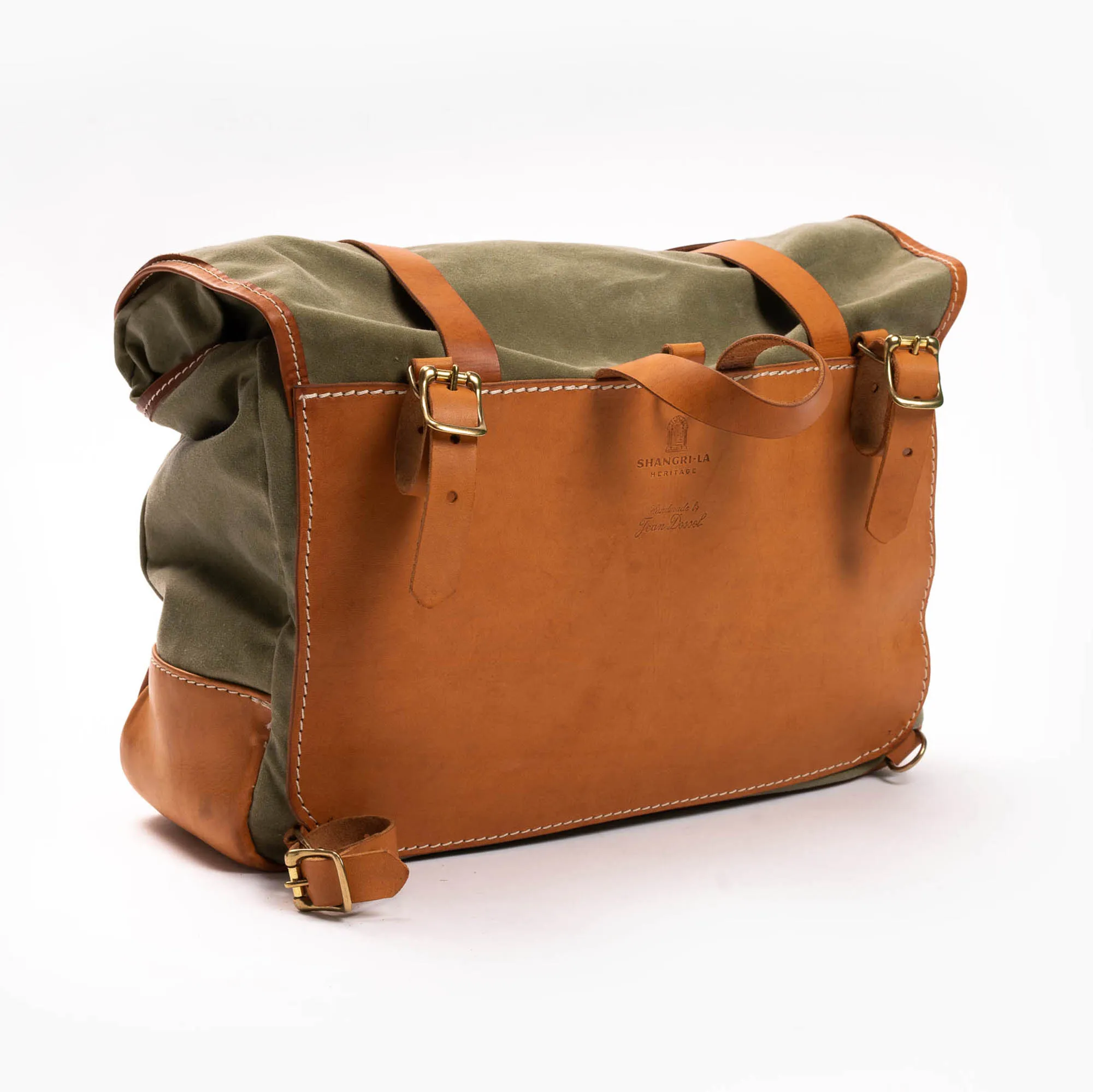 Explorator Army Waxed Canvas Messenger Bag - Shangri-la Heritage