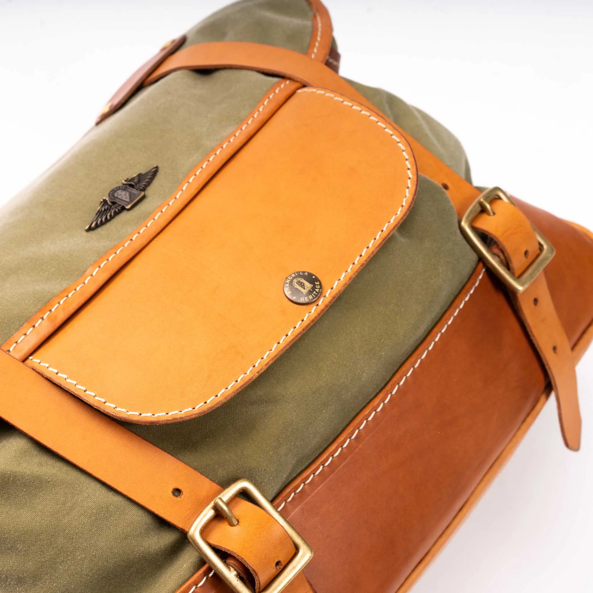 Explorator Army Waxed Canvas Messenger Bag - Shangri-la Heritage