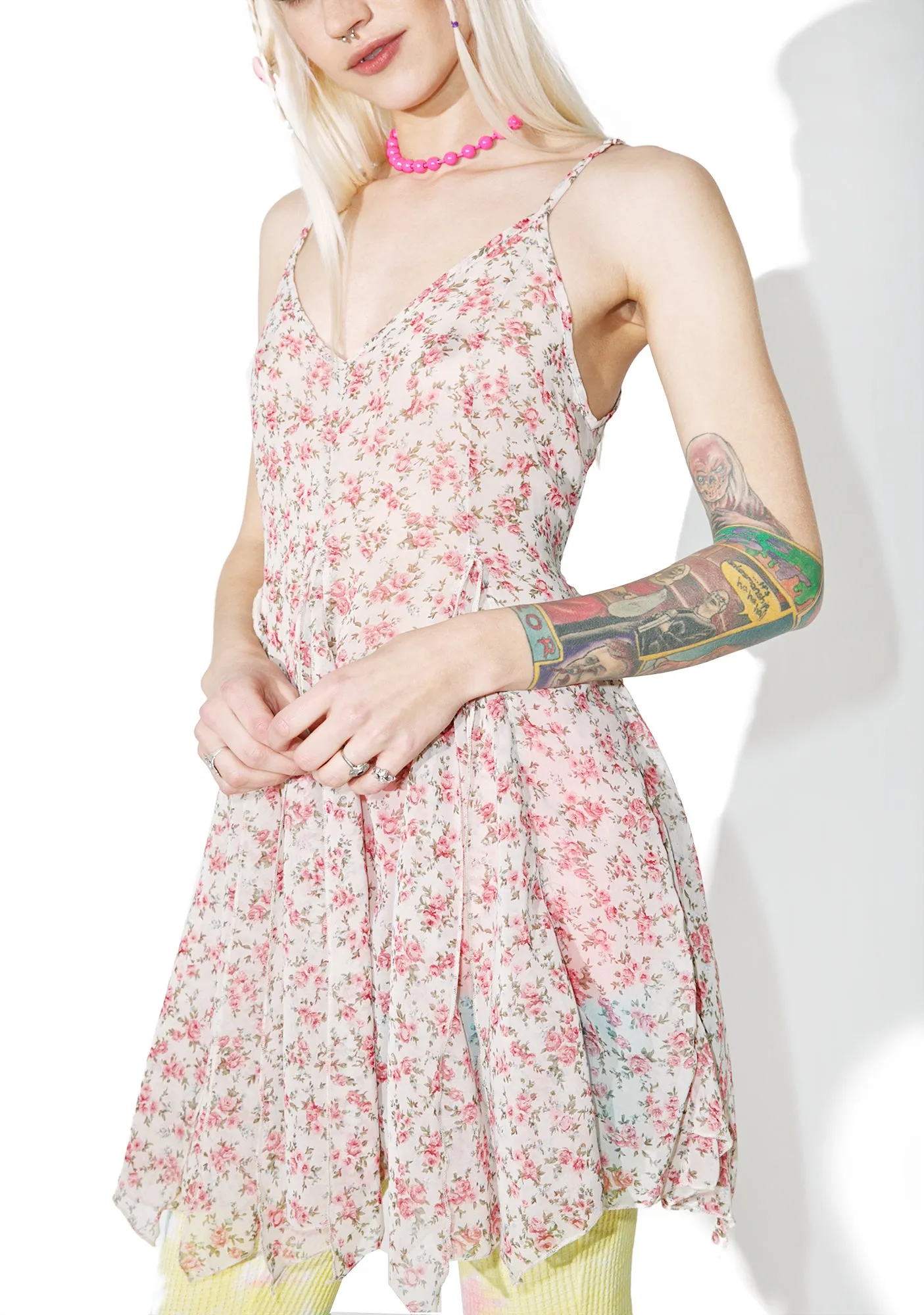 Fallin' Petals Slip Dress-