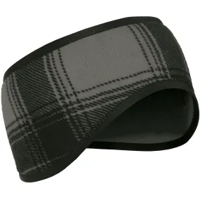 Fleece Headband - Black/gray Plaid - Large/XL
