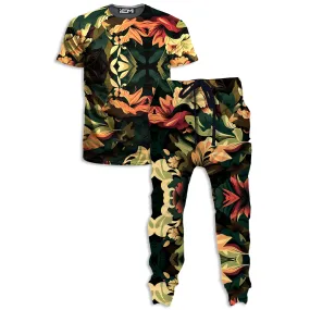 Floral Camo T-Shirt and Joggers Combo