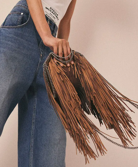 Fringe Falabella Tiny Tote Bag