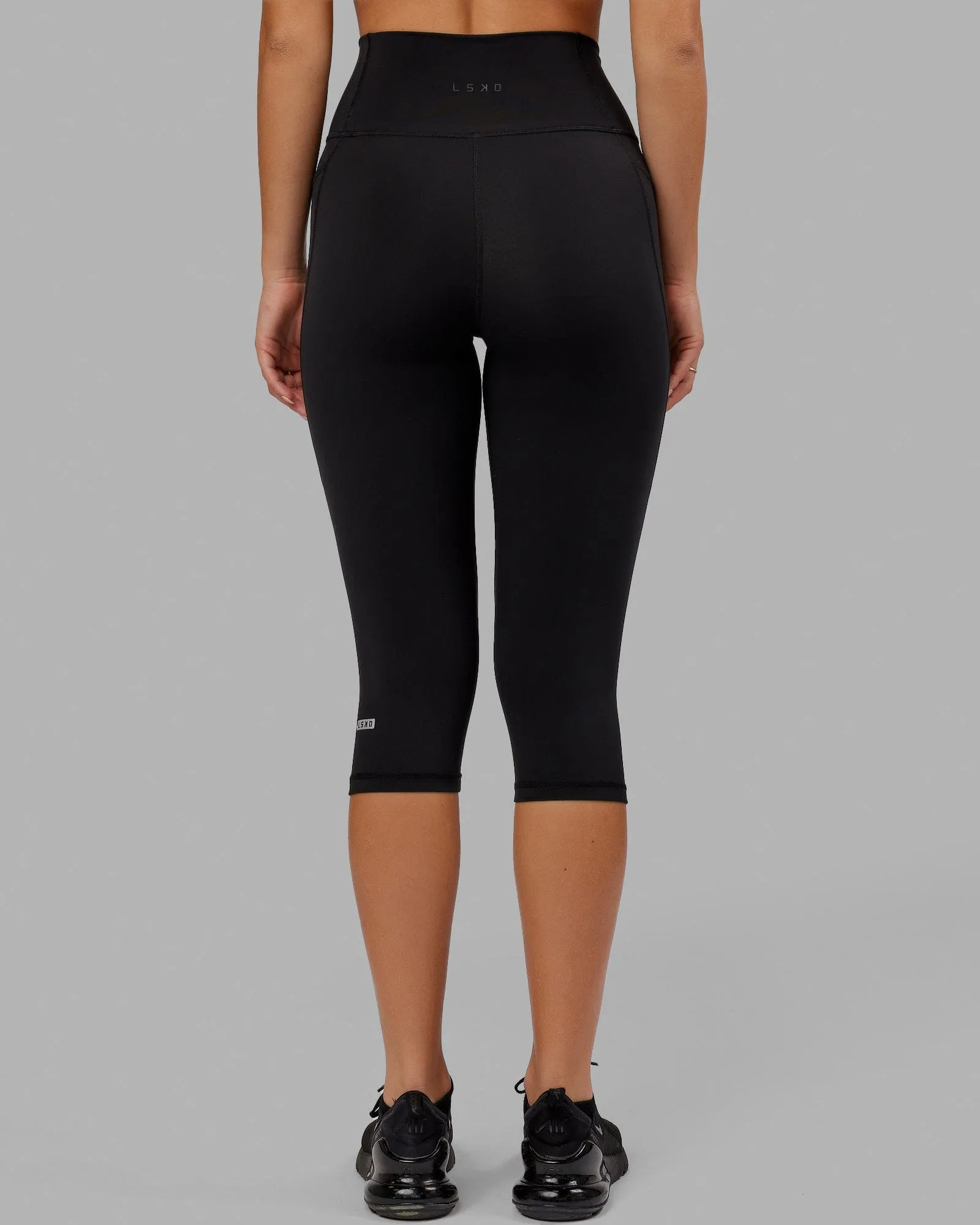 Fusion 3/4 Length Leggings - Black