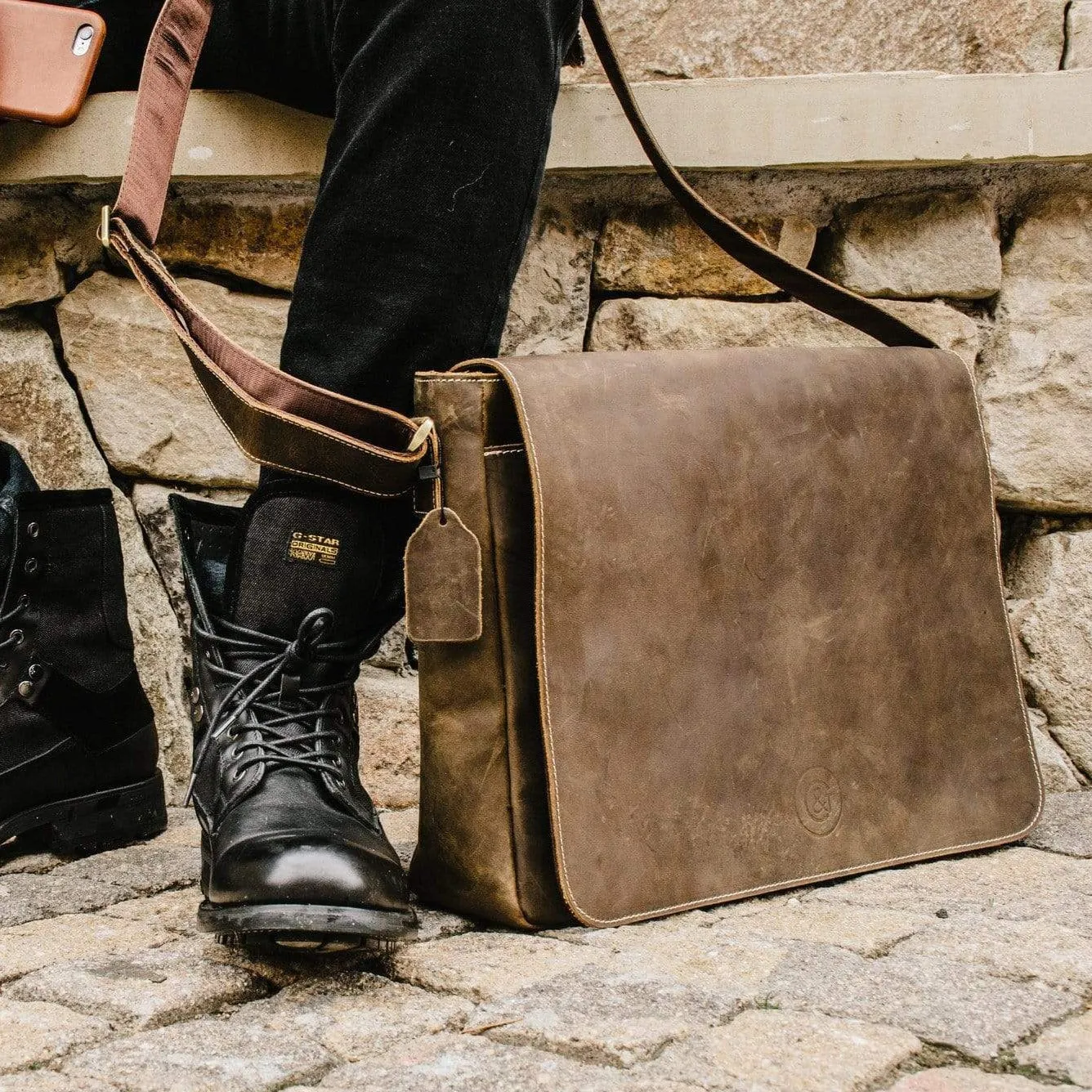 Genuine Leather Messenger Bag