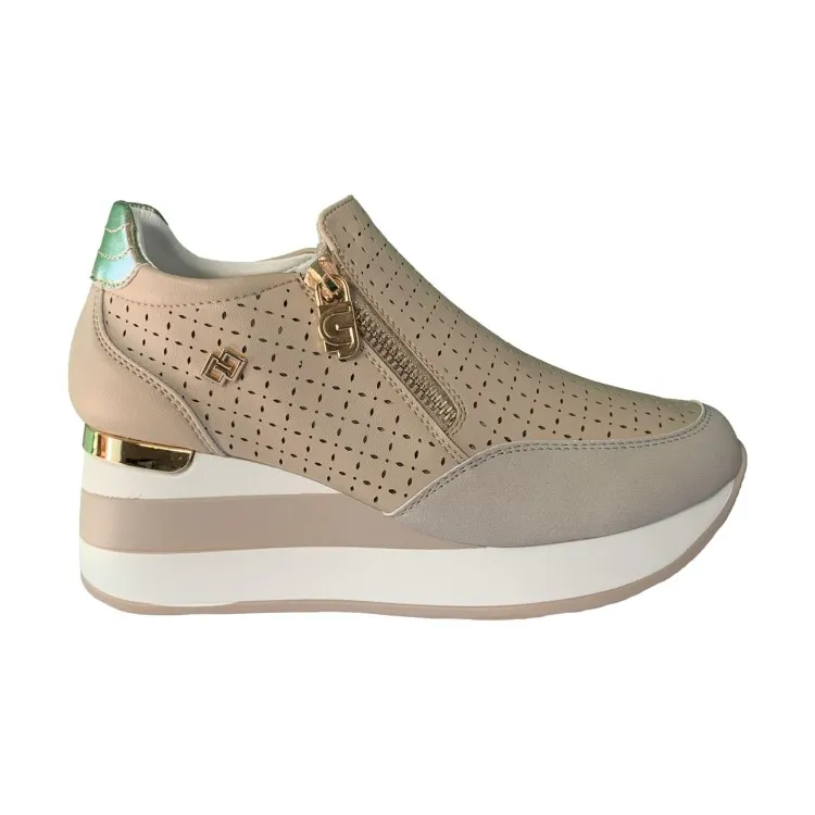 Gold & Gold GB826 Scarpe Donna Sneakers Beige