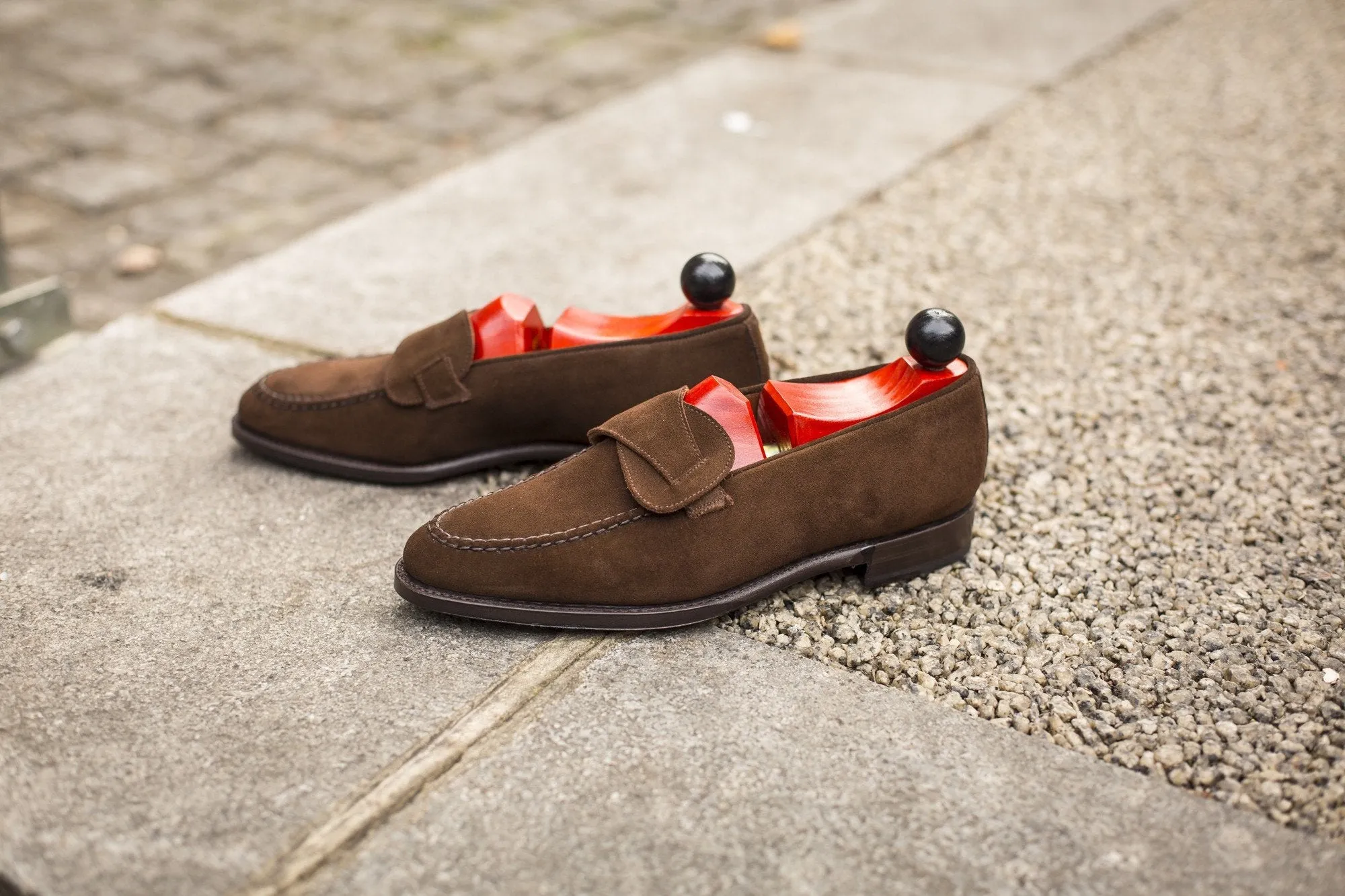 Hawthorne - MTO - Dark Brown Suede - TMG Last - Single Leather Sole