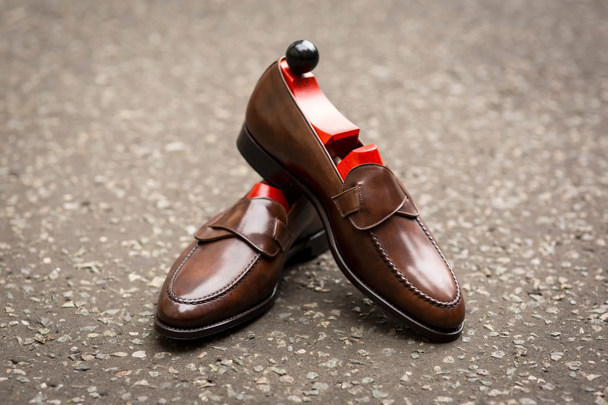 Hawthorne - MTO - Walnut Museum Calf - TMG Last - Single Leather Sole