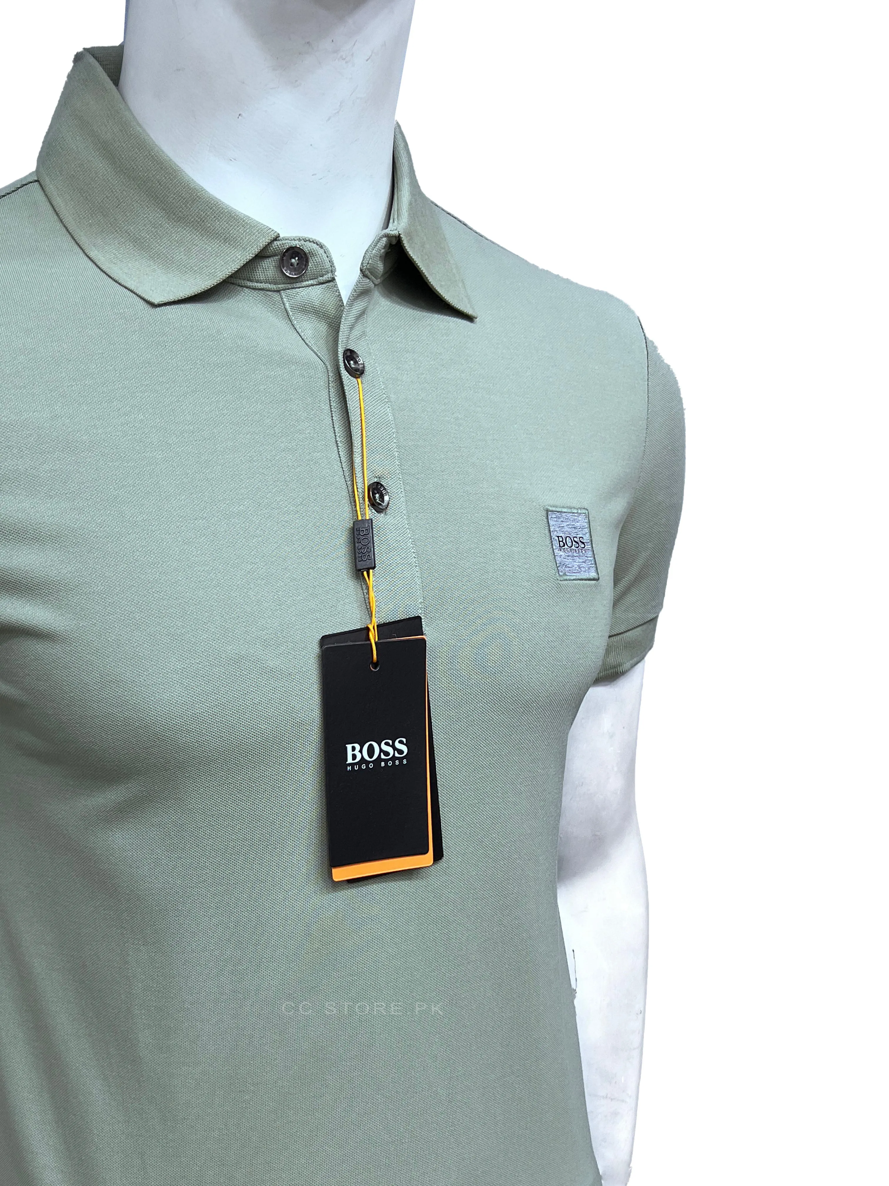 HB Square Logo Green Polo