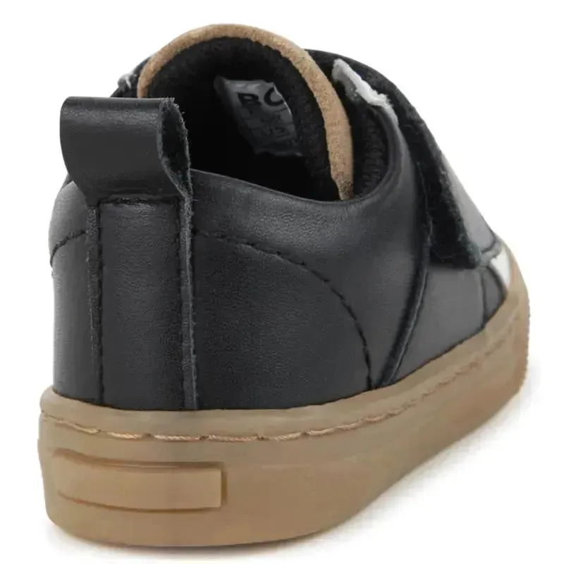 Hugo Boss Baby - Sneakers In Leather & Mesh, Black