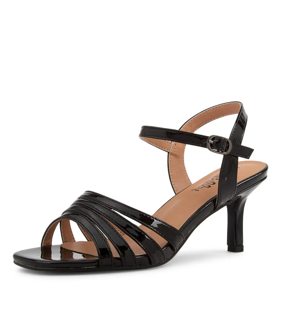 I LOVE BILLY Delinqua Black Patent Pu Sandals