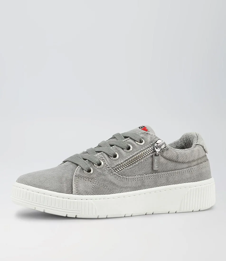 I LOVE BILLY Izzar Grey Recycled Canvas Sneakers