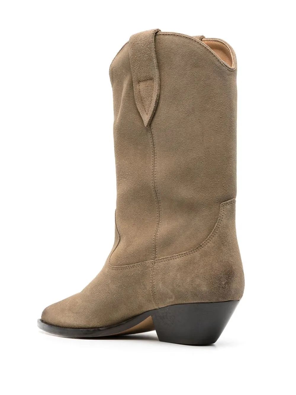 ISABEL MARANT Dove Grey Western-style Leather Ankle Boots for Women