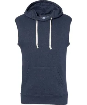 J. America Men's Triblend Sleeveless Hooded Sweatshirt