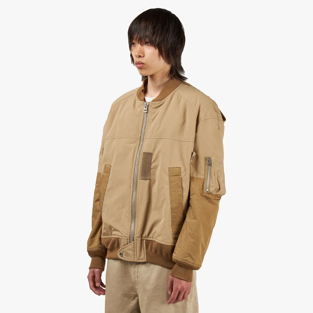 Junya Watanabe MAN Nylon Bomber Jacket / Beige