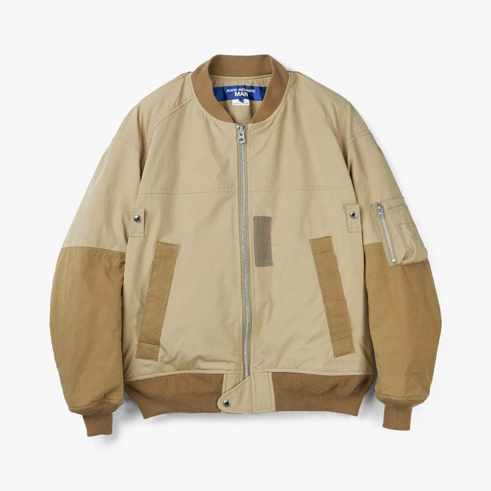 Junya Watanabe MAN Nylon Bomber Jacket / Beige