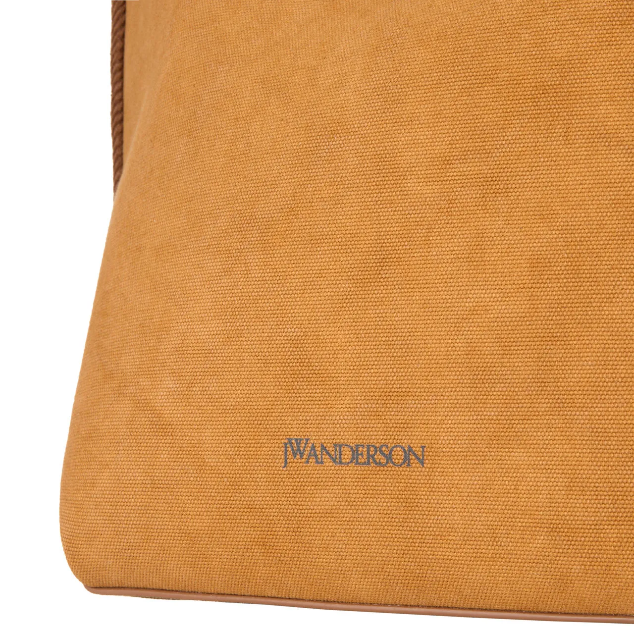 JW ANDERSON Corner Suede Bucket Tote - Caramel