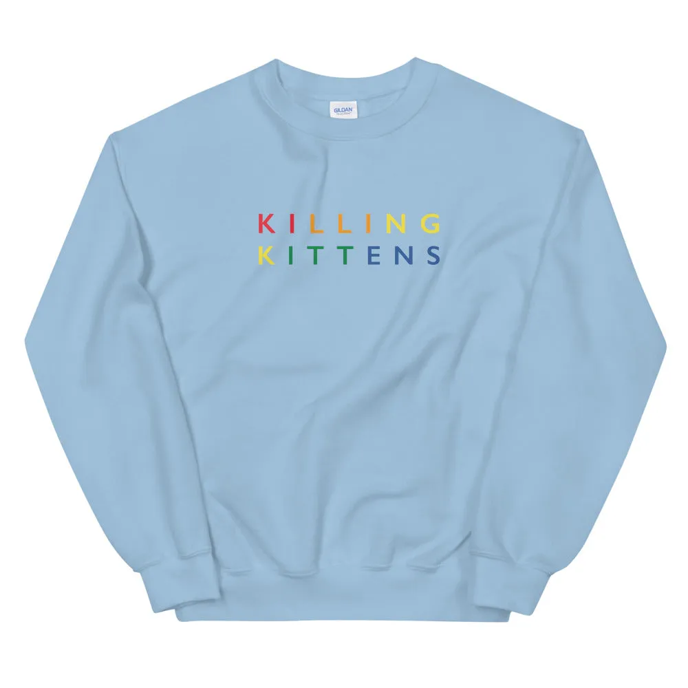 Killing Kittens PRIDE Sweatshirt in Light Blue