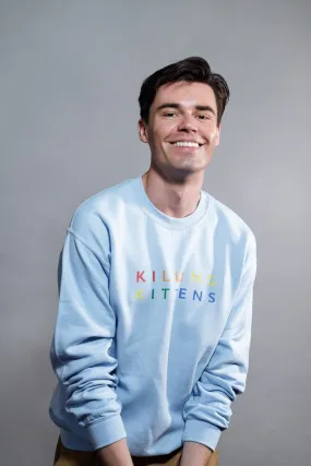 Killing Kittens PRIDE Sweatshirt in Light Blue