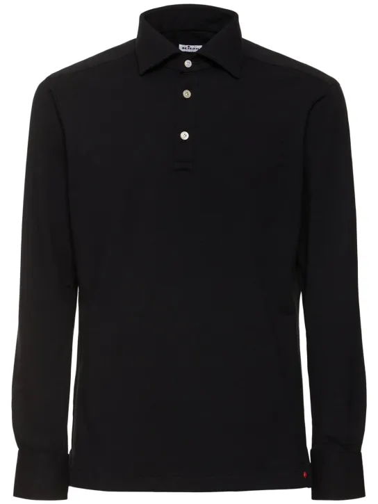 Kiton   Positano cotton blend polo 