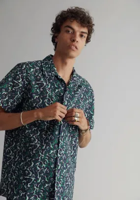 KOMODO Shirt Spindrift Navy Print