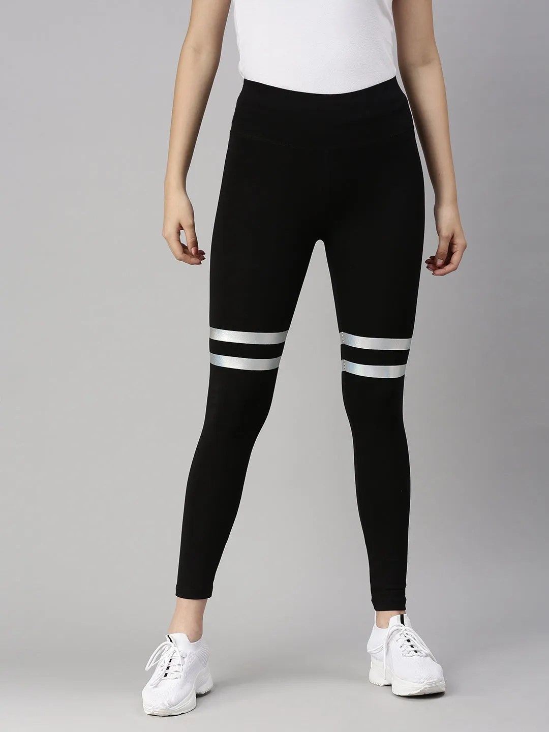 Ladies Active Wear Leggings Black