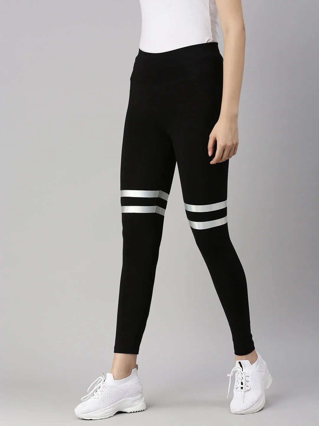 Ladies Active Wear Leggings Black