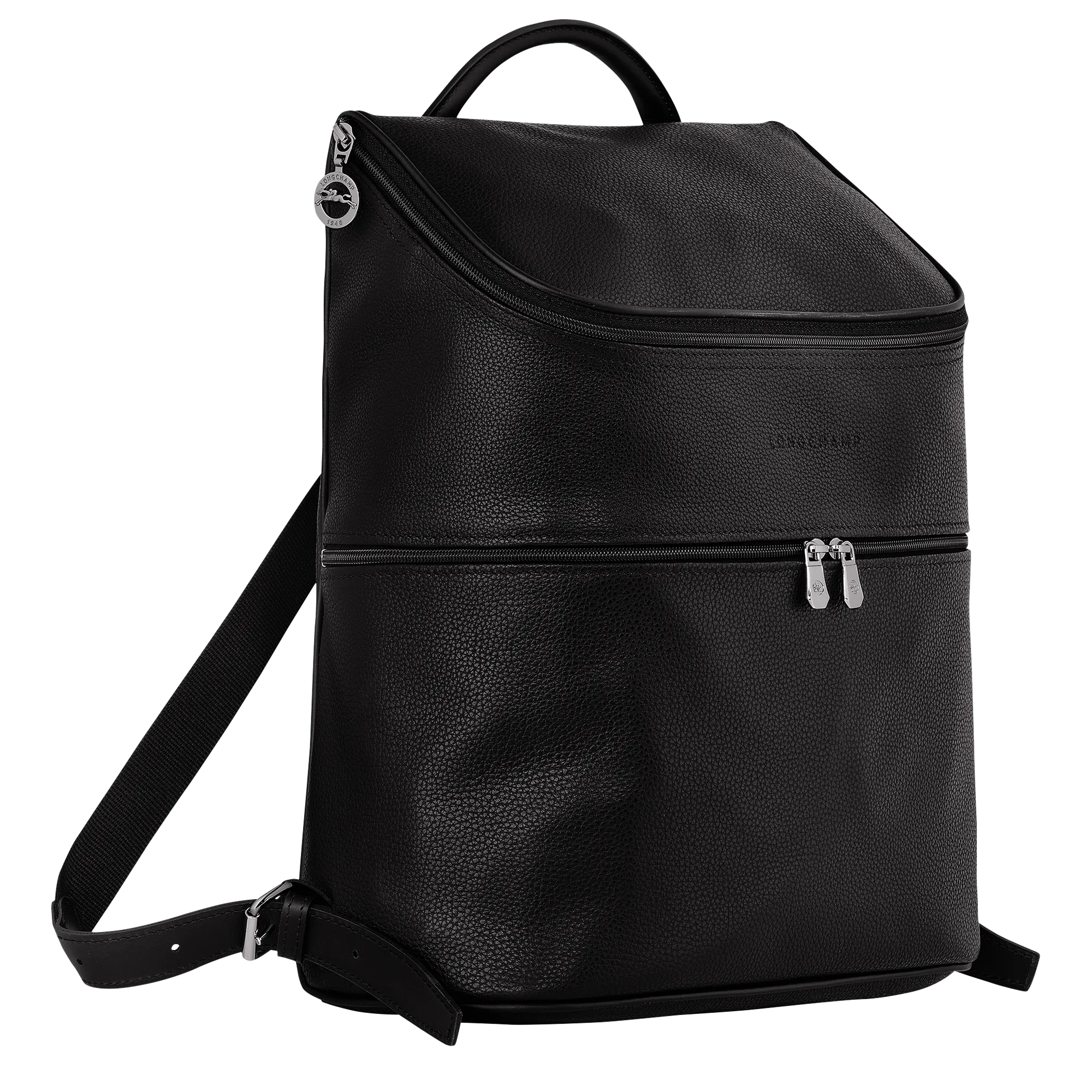 Le Foulonné Backpack Black - Leather