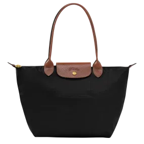 Le Pliage Original M Tote bag Black - Recycled canvas