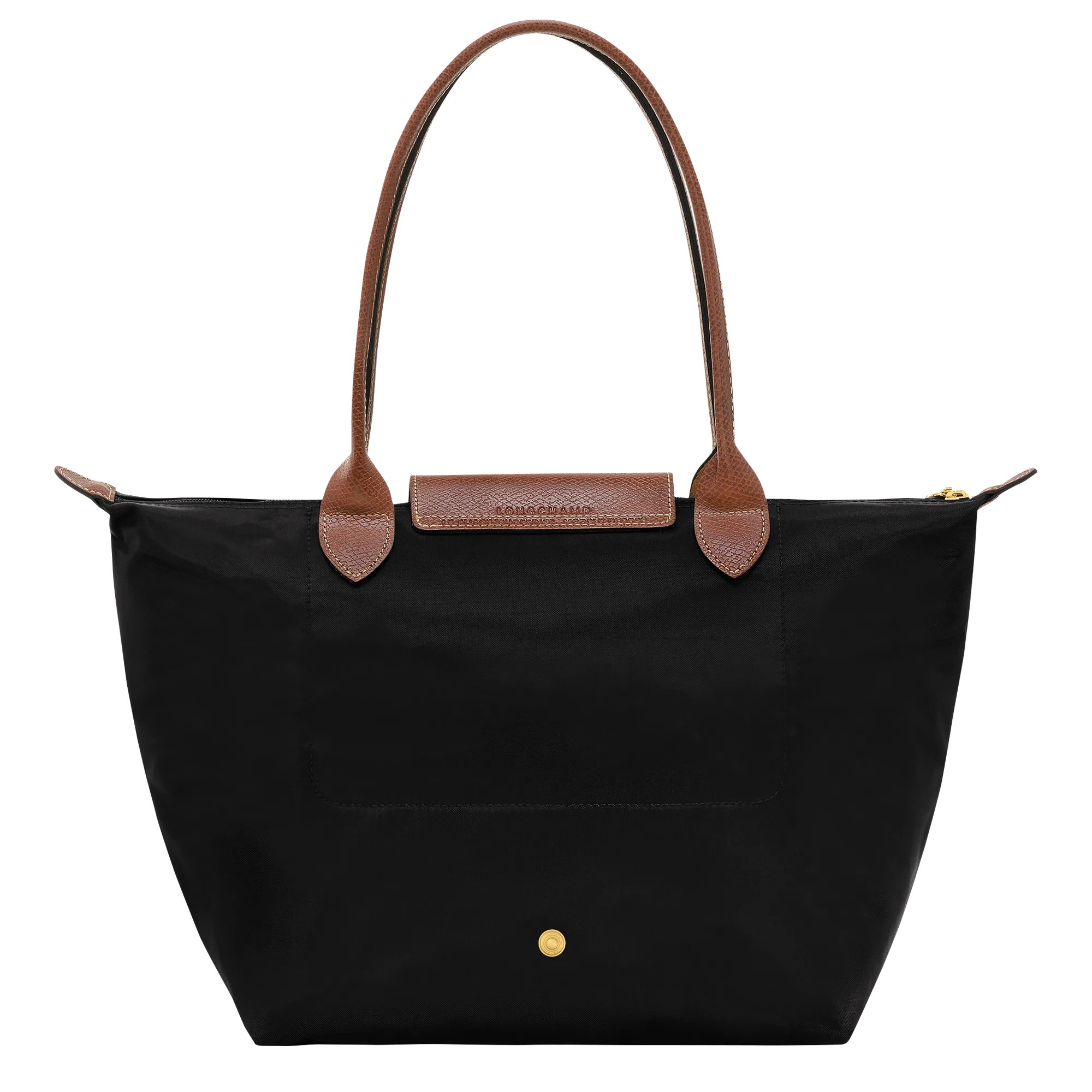 Le Pliage Original M Tote bag Black - Recycled canvas