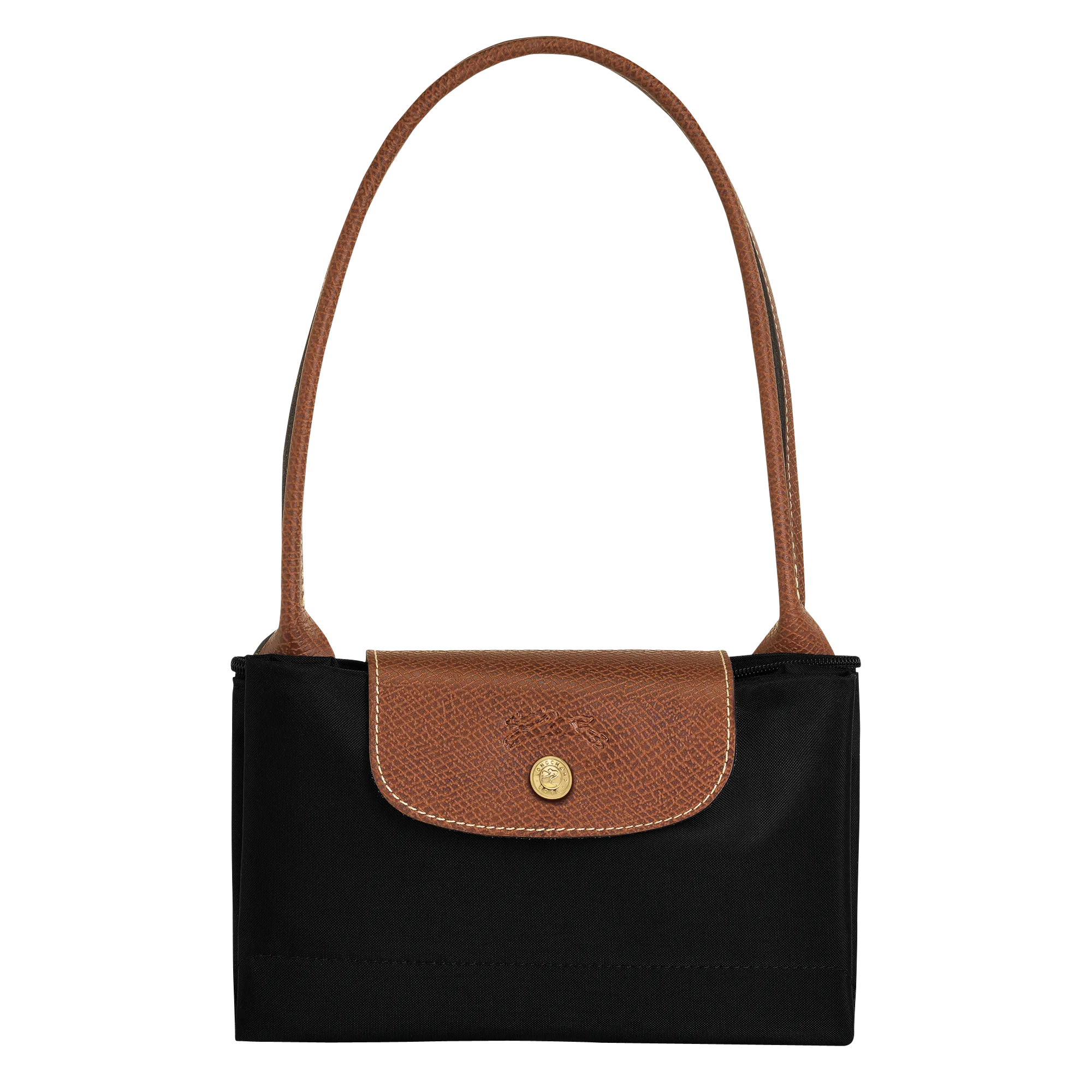 Le Pliage Original M Tote bag Black - Recycled canvas