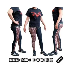 Leggings Punk bicolor leopard