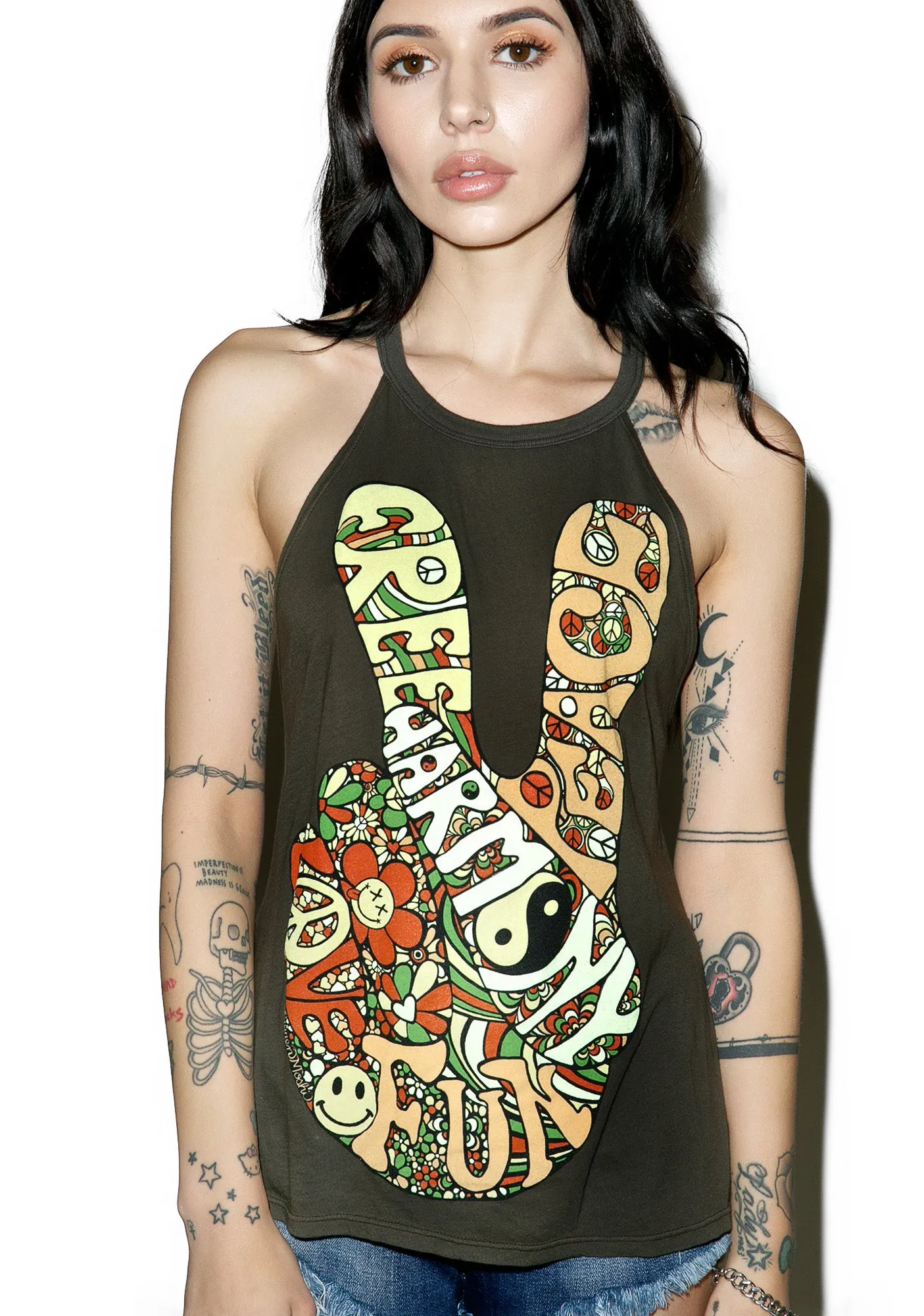 Libby Retro Peace Tank Top-