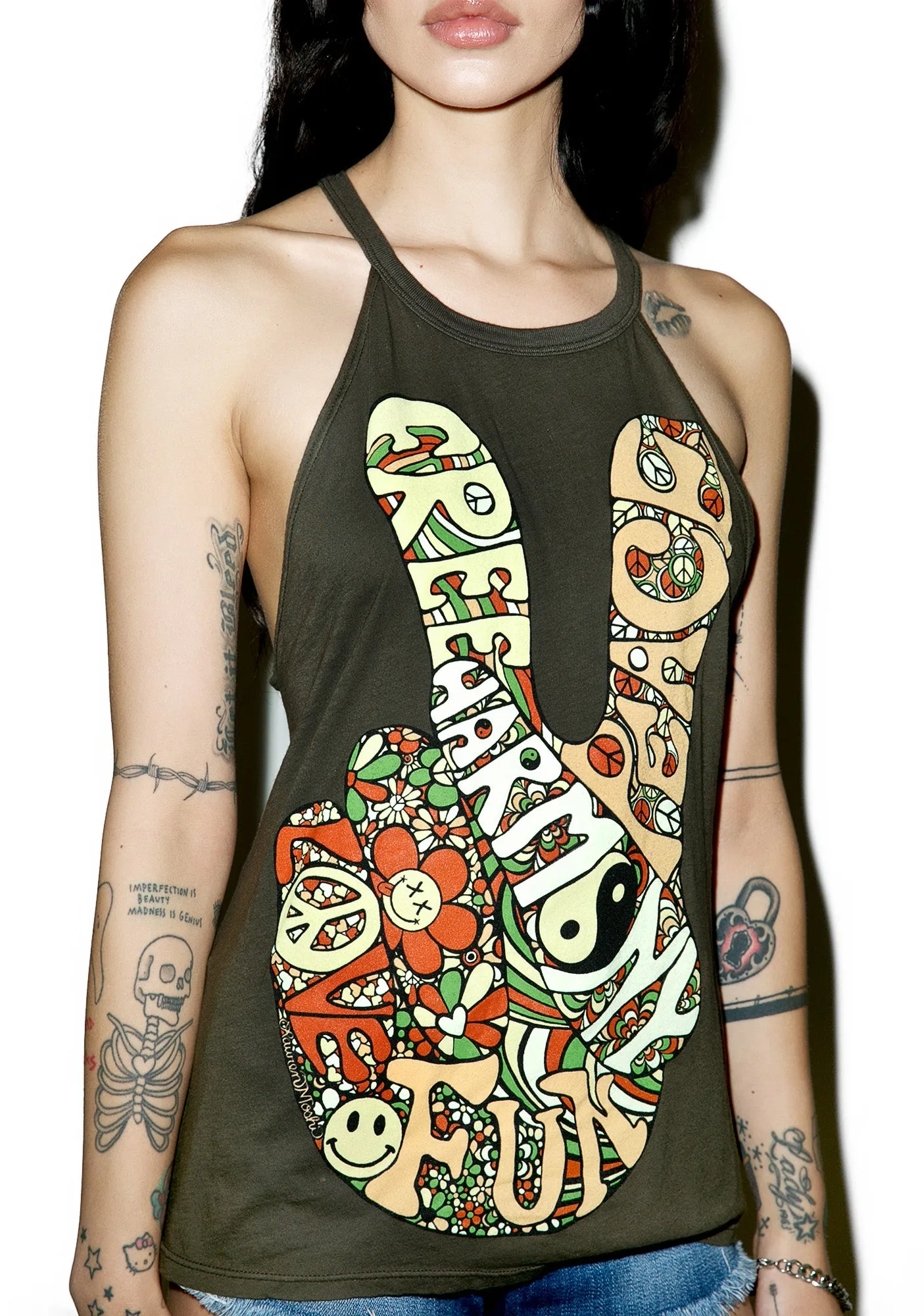 Libby Retro Peace Tank Top-