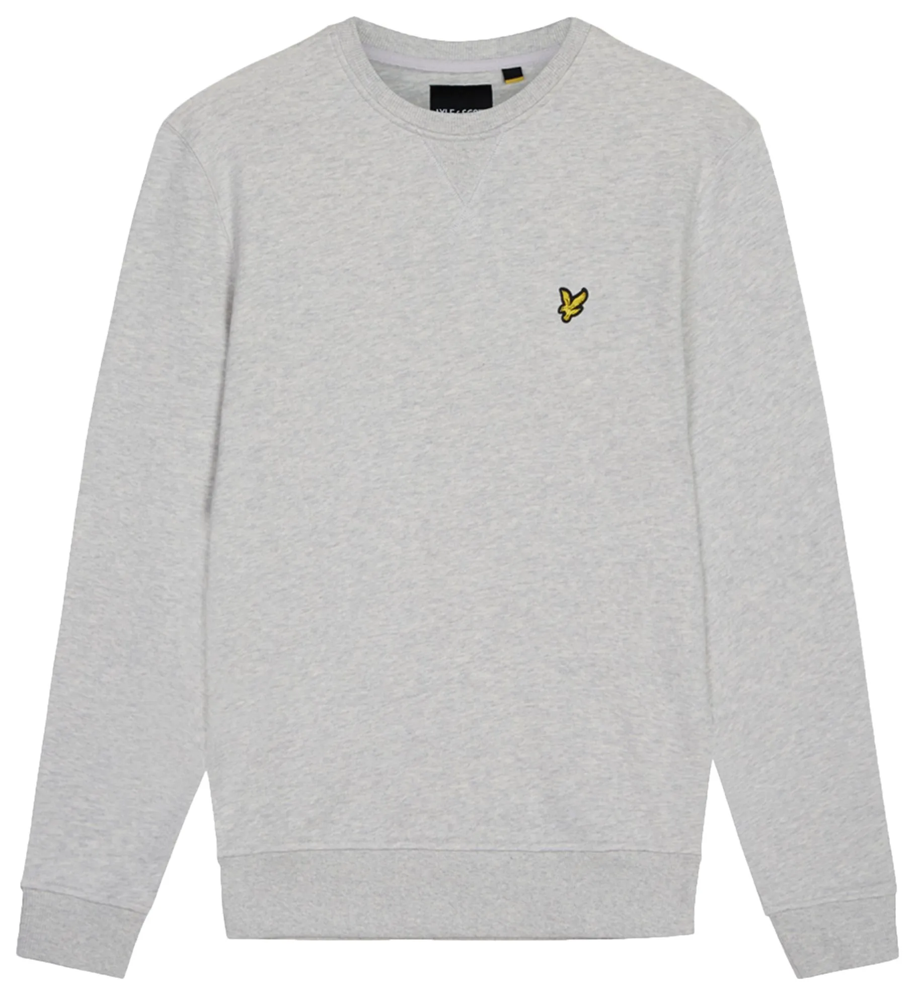 Lyle & Scott Crew Neck Plain Sweatshirt Light Grey Marl