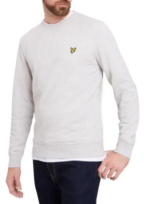 Lyle & Scott Crew Neck Plain Sweatshirt Light Grey Marl