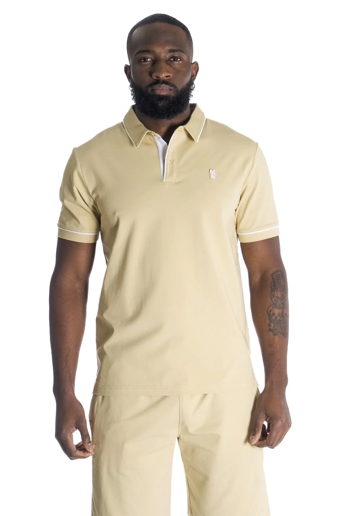 M383 Makobi Luciano Polo Shirt - Khaki