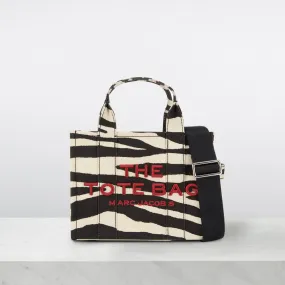 MARC JACOBS The Zebra Small Tote Bag - Black White