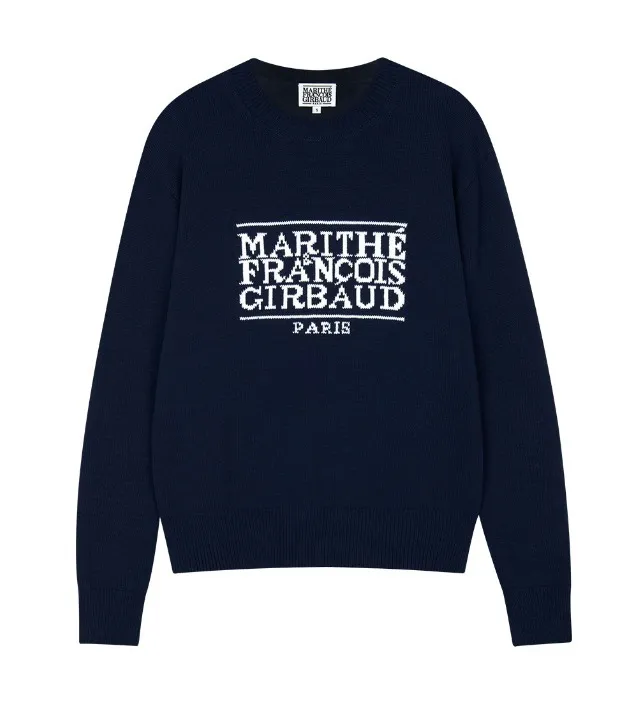 Marithe + Francois Girbaud  |[MARITHE]★CLASSIC LOGO KNIT PULLOVER