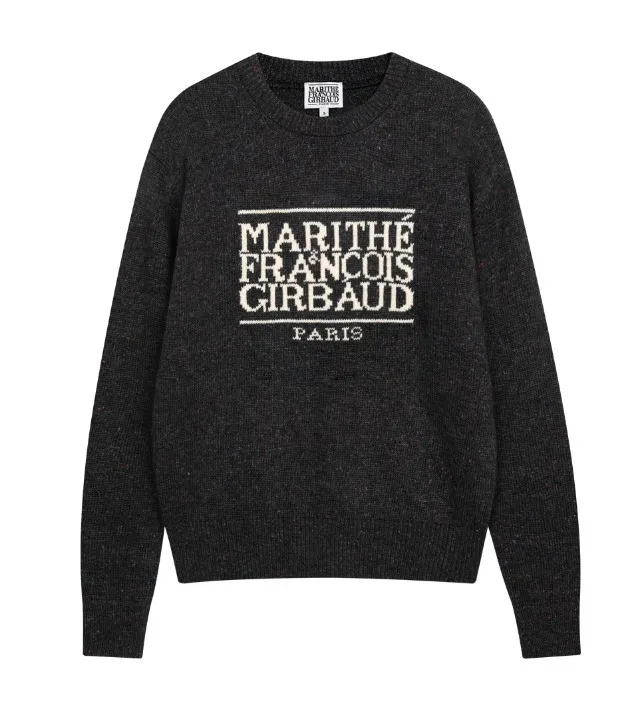 Marithe + Francois Girbaud  |[MARITHE]★CLASSIC LOGO KNIT PULLOVER