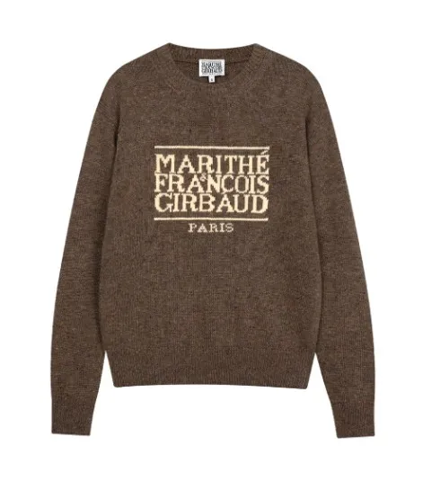 Marithe + Francois Girbaud  |[MARITHE]★CLASSIC LOGO KNIT PULLOVER