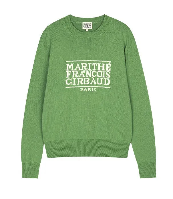 Marithe + Francois Girbaud  |[MARITHE]★CLASSIC LOGO KNIT PULLOVER