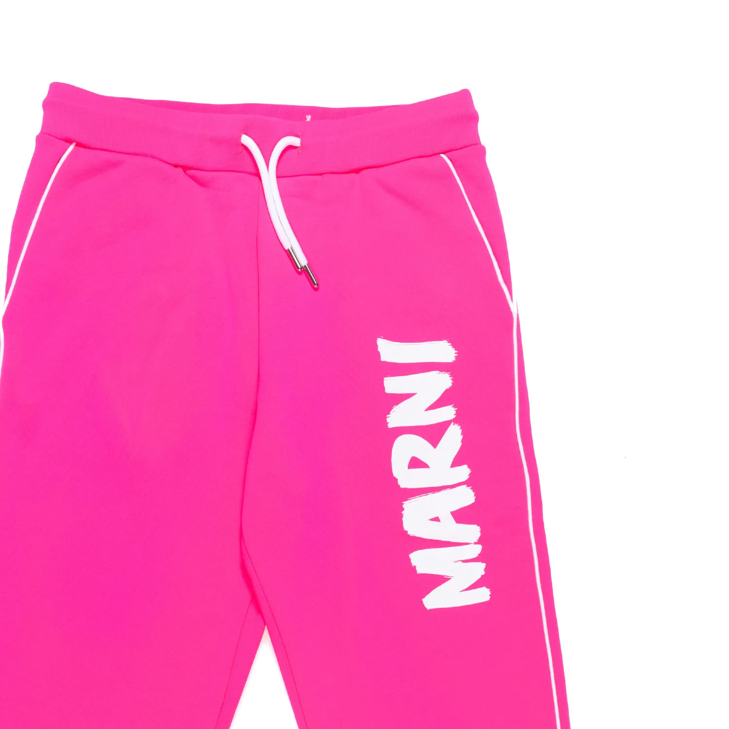 Marni Fluo Pink Joggers With Logo For Teen Girls