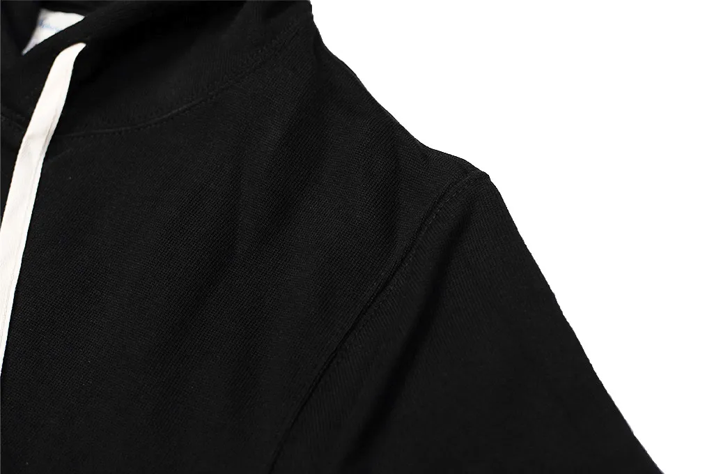 Merz B. Schwanen Heavy Weight Pullover Hoodie - Deep Black - 3S82.99