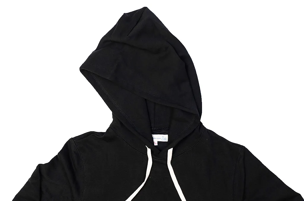 Merz B. Schwanen Heavy Weight Pullover Hoodie - Deep Black - 3S82.99