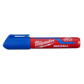 MILWAUKEE INKZALL Blue Large Chisel Tip Marker 48223257